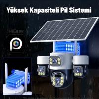 INOX-X14 4LENS 3.6mm  ESİM SOLAR KAMERA 4G   2+2+2+2MP Ses algılama 20Mt Solar Panel+ Dahili Batarya - 6
